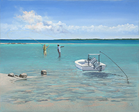 Forty Feet Ahead Sir! - Oil Painting by Christopher Crofton-Atkins (thumbnail)