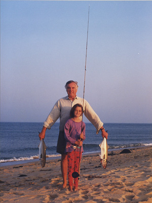 Christopher Crofton-Atkins with his daughter.
